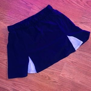 Cheerleader peek a boo color block ladies  pleated athletic skort